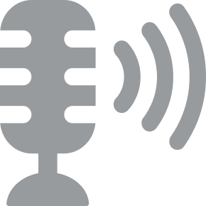 Mikrofon mit Klangwellen